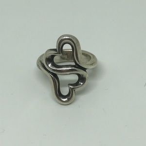 Authentic James Avery Heart to Heart Ring